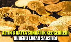 Altın fiyatlarında 3 hafta sonra bir ilk