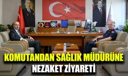 İl Jandarma Komutanı'ndan Sağlık Müdürü Öztürk'e hayırlı olsun ziyareti