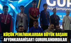 Afyonkarahisarlı genç pehlivanlardan Türkiye Şampiyonası’nda büyük başarı