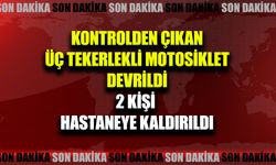 Afyonkarahisar’da üç tekerlekli motosiklet devrildi