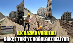 Gökçe TOKİ’de doğalgaz çalışmaları başladı