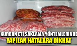 Kurban eti saklama yöntemlerinde yapılan hatalara dikkat!
