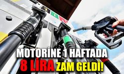 Motorine 1 haftada 8 lira zam geldi