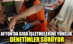 Afyonkarahisar’da gıda işletmelerine yönelik denetimler sürüyor