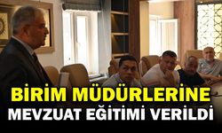 Emirdağ Belediyesi’nde Birim Müdürlerine Mevzuat Eğitimi
