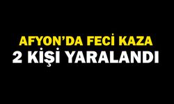 Afyonkarahisar'da feci kaza 2 kişi yaralandı