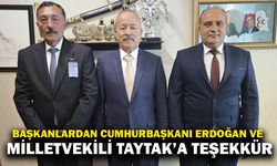 Dişli ve Özburun Belediye Başkanlarından Cumhurbaşkanı Erdoğan ve Milletvekili Taytak’a teşekkür