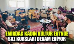 Emirdağ Kadın Kültür Evi’nde Saz Kursları devam ediyor