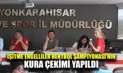 İşitme engelliler hentbol şampiyonasının kura çekimi Afyonkarahisar’da yapıldı