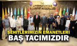 Şehit ve gazi ailelerinden emniyet müdürlüğüne anlamlı ziyaret