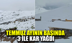 Temmuz ayının başında 3 ile kar yağdı