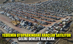 Yediemin otoparkındaki araçlar satılıyor