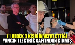 3 kişinin hayatını kaybettiği yangın elektrik şaftından çıkmış