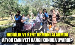 Afyonkarahisar'da Emniyet Ekiplerinden piknikçilere bilgilendirme