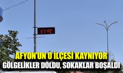 Şuhut’ta kavurucu sıcaklar hayatı olumsuz etkiliyor