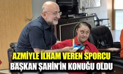 Milli Gurur Münevvere Yılmaz’dan Başkan Şahin’e ziyaret