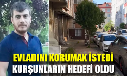 Oğlunu korumak isterken hayatını kaybetti
