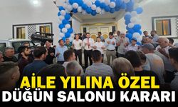 ‘Aile Yılı’na destek için düğün salonunu ücretsiz yaptılar