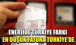 En düşük fatura Türkiye'de