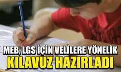 MEB, LGS için velilere yönelik kılavuz hazırladı