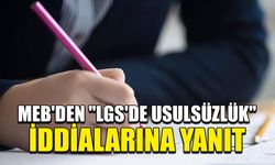 MEB'den ''LGS'de usulsüzlük'' iddialarına yanıt