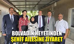 Bolvadin Heyetinden şehit ailesine ziyaret