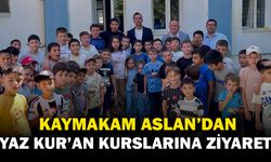 Kaymakam Emrah Aslan Yaz Kur’an Kursu öğrencileriyle buluştu