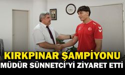 Kırkpınar Şampiyonu Selahattin Can’dan Milli Eğitim Müdürüne Ziyaret