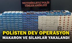 Polis 51 bin adet doldurulmuş makaron ve ruhsatsız silahlar ele geçirdi