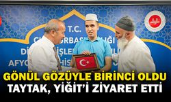 Gönül Gözüyle Kur’an Okuyan Şampiyon Öğrenciye Anlamlı Ziyaret