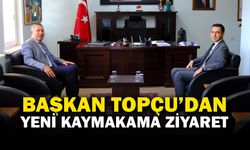 Başkan Veysel Topçu’dan Kaymakam Hasan Uğuz’a Hayırlı Olsun Ziyareti
