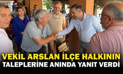 Milletvekili Dr. Arslan Evciler’de... Taleplere anında cevap veriyor