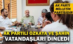 AK PARTİ'DE HALK GÜNÜ BULUŞMALARI SÜRÜYOR