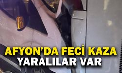 Afyonkarahisar'da feci kaza yaralılar var