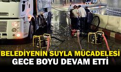 Afyonkarahisar’da Sağanak Yağış Sonrası Belediye Ekipleri Gece Boyu Çalıştı