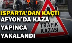 Polisten kaçan sürücü kaza yapınca yakalandı