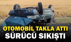 Kontrolden çıkan otomobil takla attı: 1 yaralı
