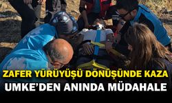 UMKE Ekibi Kazayı Görünce Anında Müdahale Etti