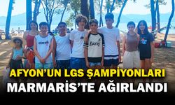 Afyon'un LGS şampiyonları Marmaris’te ağırlandı