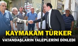 Kaymakam Türker, vatandaşların taleplerini dinledi