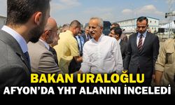 Ulaştırma Bakanı Uraloğlu, Sinanpaşa’daki YHT Şantiyesinde İncelemelerde Bulundu