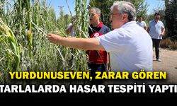Yurdunuseven, Zarar Gören Tarım Arazilerini İnceledi