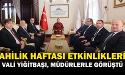 Vali Yiğitbaşı, Ahilik Haftası Kutlama Komitesini Kabul Etti