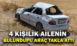 Afyonkarahisar’da Otomobil Takla Atarak Şarampole Girdi: 4 Yaralı