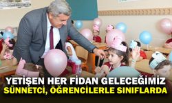 İl Müdürümüz Sünnetci, Minik Öğrencilerin İlk Gün Heyecanına Ortak Oldu