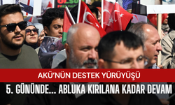 AKÜ’den Gazze’ye Destek Yürüyüşü: “Abluka Kırılana Kadar Mücadele Sürecek”