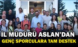 Genç Sporculara İl Müdürü Nedim Aslan’dan Destek