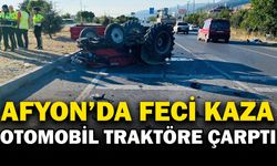 Otomobilin çarptığı traktör sürücüsü hayatını kaybetti