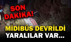 Yolcu Midibüsü Devrildi, Yaralılar Var