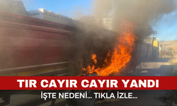 Afyonkarahisar'da tır yangını, işte sebebi